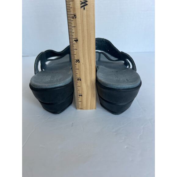 Merrell Veranda Eve Comfort Air Cushion Thong Black Gray Slip On Sandals Sz 9 - Picture 6 of 9